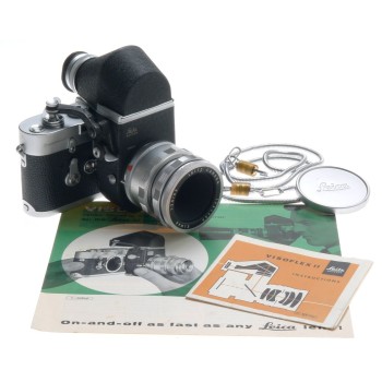 LEICA M3 CHROME CLA CAMERA BODY VISOFLEX II SLR ELMAR 1:3.5/65 LENS f=65mm MORE LEICA M3 CHROME CLA CAMERA BODY VISOFLEX II SLR ELMAR 1:3.5/65 LENS f=65mm MORE