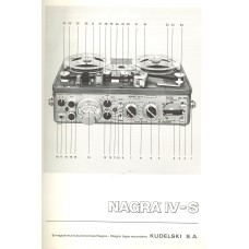 Nagra iv-s instruction user manual sound recorder kudelski
