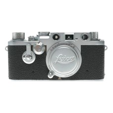 Leica IIIf camera with Self timer red scale Elmar 3.5/50mm collapsible lens