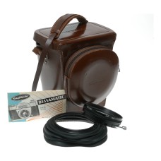 Voigtlander Zoomar original leather case, rubber hood 317/95 AR