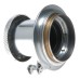 Leitz Elmar Red Scale 1:3.5 f=5cm M39 RF coupled with M adapter hood