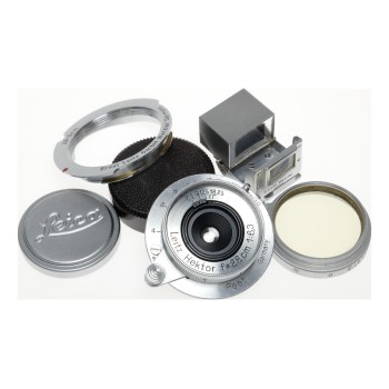 Leitz Hektor f=2.8 cm 1:6.3 M39 Lens viewfinder filter caps Leica M set