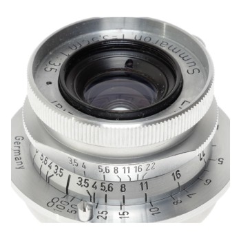 Leica Summaron f=3.5cm 1:3.5 Leitz Wetzlar Chrome M39 mount lens