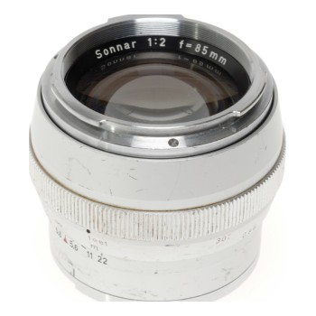 Zeiss Contarex chrome 2/85 Sonnar 1:2 f=85mm fast prime portrait lens