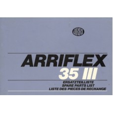 Arriflex 35 iii spare parts list service repair manual