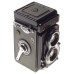 Grey Rolleiflex T 120mm film camera waist level finder Zeiss Tessar 1:3.5/75mm