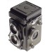 Grey Rolleiflex T 120mm film camera waist level finder Zeiss Tessar 1:3.5/75mm