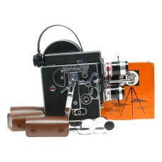Bolex H8 Reflex 8mm vintage movie camera Kern Macro-Switar RX lenses manual