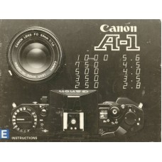 Canon a-1 slr camera instructions for use manual