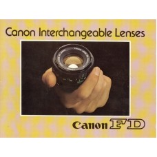 Canon fd interchangeable lenses brochure information