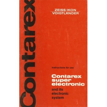 Zeiss contarex super electronic instruction manual rare