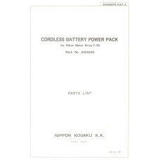 Cordless battery power pack nikon motor drive f36 parts