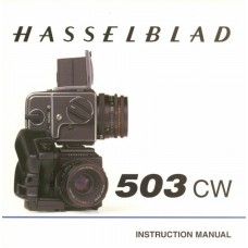 Hasselblad 503 cw camera instruction manual