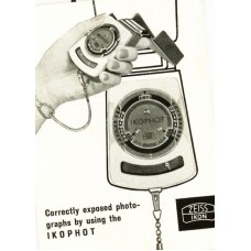 Ikophot light exposure meter instructions manual