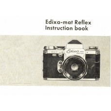 Edixa-mat reflex camera instruction for use manual book
