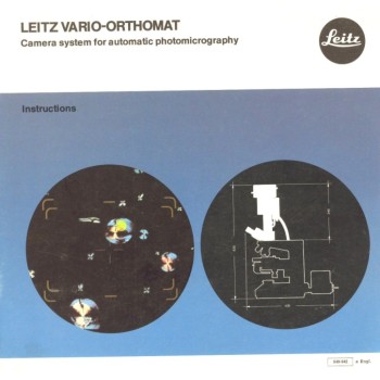 Leitz vario-orthomat photomicrography instructions