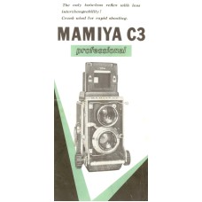 Mamiya tlr model c3 professional camera brochure