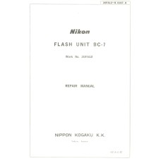 Nikon kogaku flash unit bc-7 repair manual