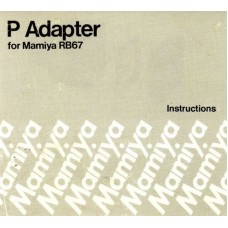 Mamiya rb67 p adapter instructions user owner manual
