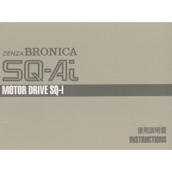 Bronica zenza sq-ai motor drive sq-i instruction manual