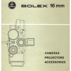 Bolex h16 cameras projectors accessories brochure info