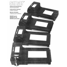 Sinar zoom 67 69 panorama rollfilm holders instructions