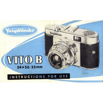 Voigtlander vito b camera instructions for use 24x36