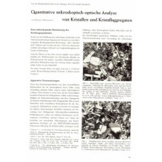 Quantitative mikroskopisch-optische analyse krystallen