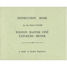 Western cine vintage camera light meter user instruction manual