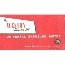 Weston master manaul exposure meter instruction manual