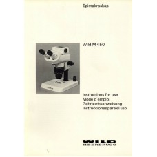 Wild epimakroskop m450 instructions  only